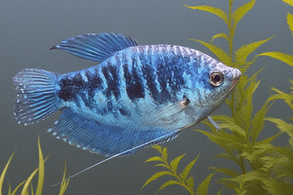 Ikan Hias Sepat Biru Labiosa